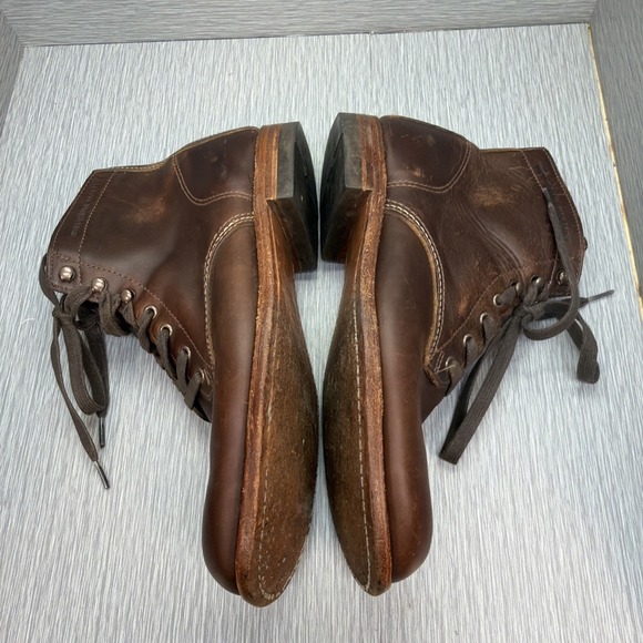 Wolverine 1000 Mile Boots Brown Leather Made‎ USA W05301 9.5 D main image 11